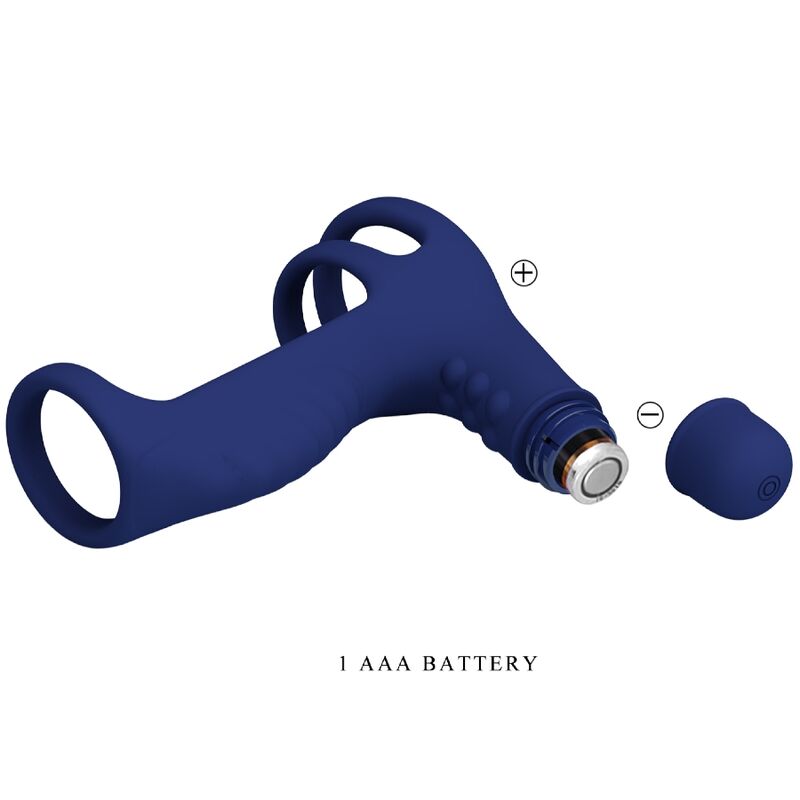 Pretty Loveelish Vibrating Ring With Extension Blue | Niks.fi verkkokauppa