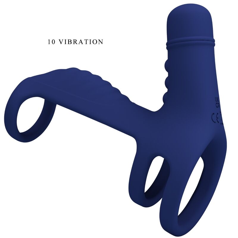 Pretty Loveelish Vibrating Ring With Extension Blue | Niks.fi verkkokauppa