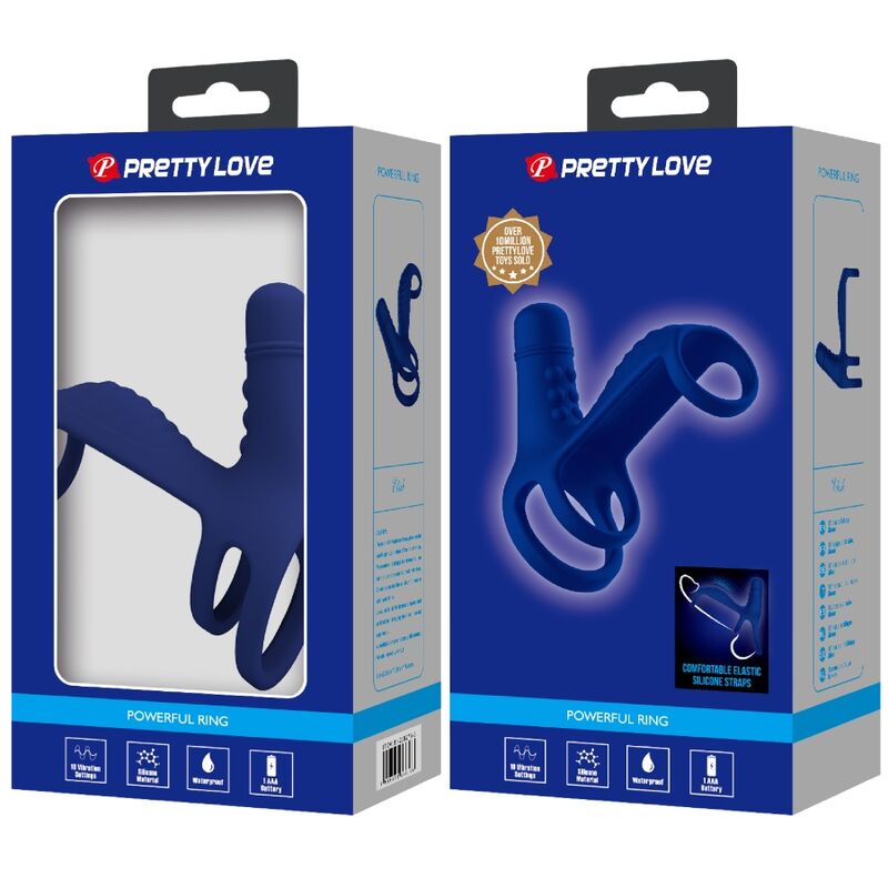 Pretty Loveelish Vibrating Ring With Extension Blue | Niks.fi verkkokauppa