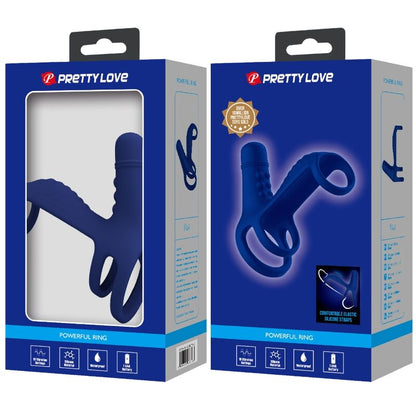 Pretty Loveelish Vibrating Ring With Extension Blue | Niks.fi verkkokauppa