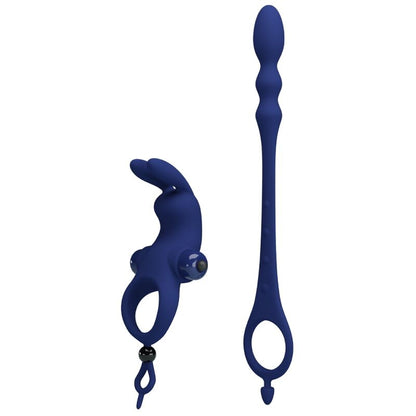 Pretty Loveayad Rabbit Vibrator Ring With Plug Blue | Niks.fi verkkokauppa