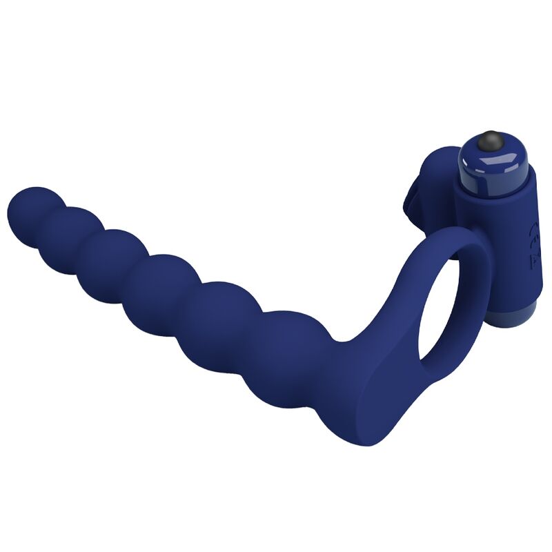 Pretty Loveajmal Vibrating Ring With Plug Blue | Niks.fi verkkokauppa