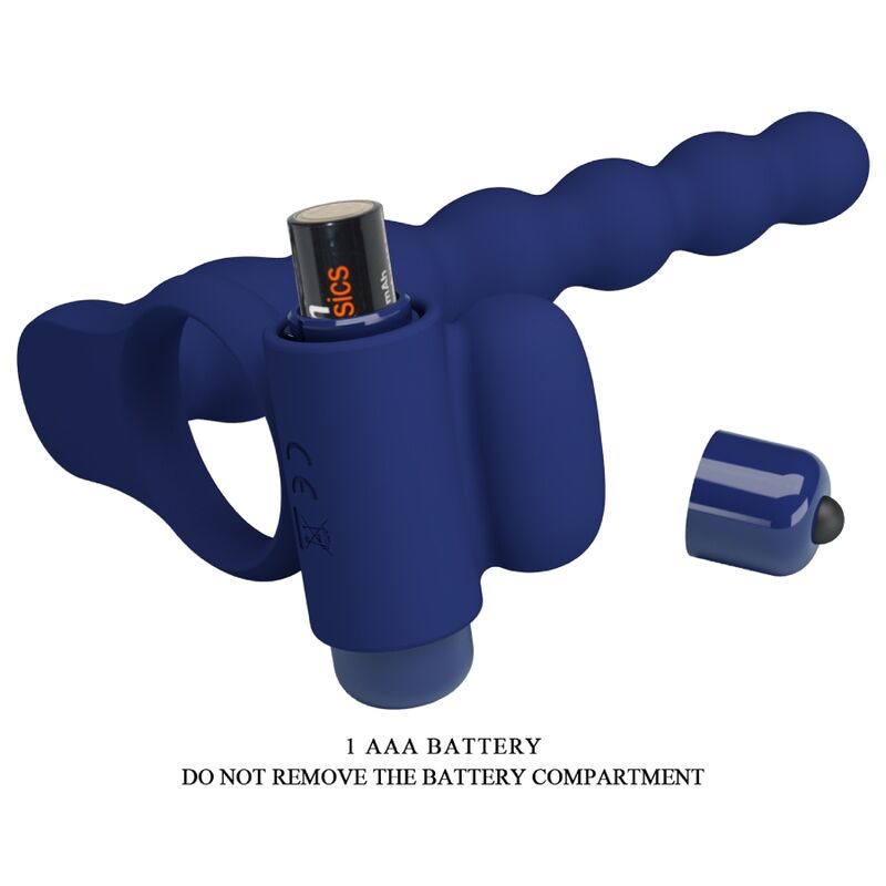 Pretty Loveajmal Vibrating Ring With Plug Blue | Niks.fi verkkokauppa