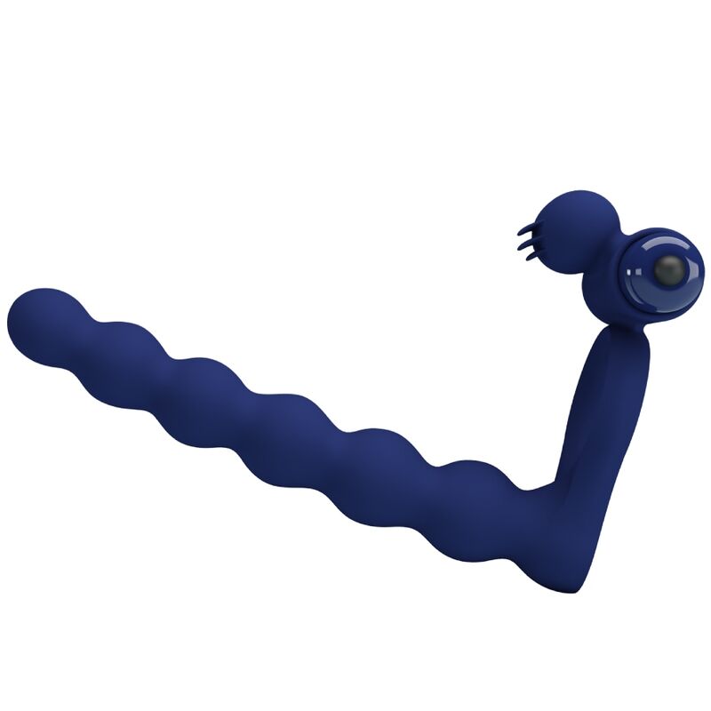 Pretty Loveajmal Vibrating Ring With Plug Blue | Niks.fi verkkokauppa