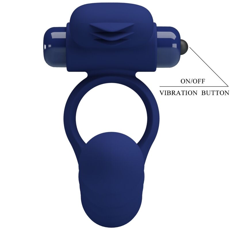 Pretty Loveajmal Vibrating Ring With Plug Blue | Niks.fi verkkokauppa