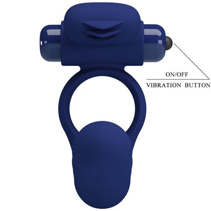 Pretty Loveajmal Vibrating Ring With Plug Blue | Niks.fi verkkokauppa