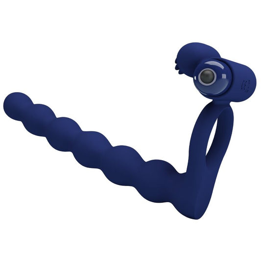 Pretty Loveajmal Vibrating Ring With Plug Blue | Niks.fi verkkokauppa
