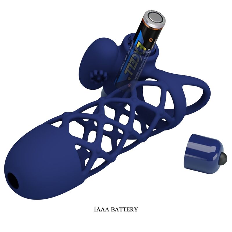 Pretty Lovegiann Vibrator Ring With Silicone Sheath Blue | Niks.fi verkkokauppa