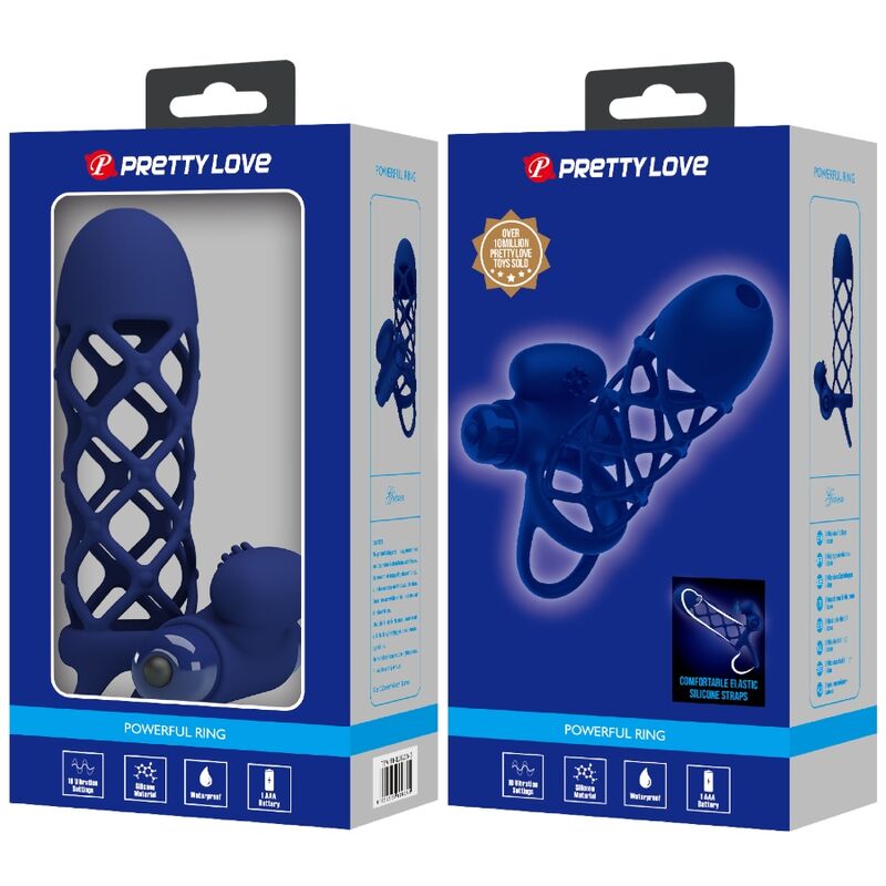 Pretty Lovegiann Vibrator Ring With Silicone Sheath Blue | Niks.fi verkkokauppa
