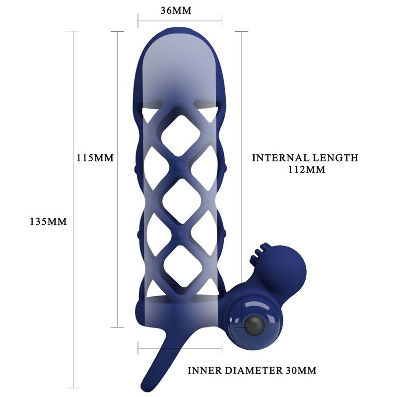 Pretty Lovegiann Vibrator Ring With Silicone Sheath Blue | Niks.fi verkkokauppa