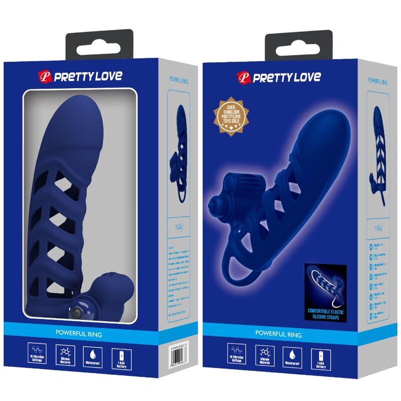 Pretty Lovealtaf Vibrator Ring With Silicone Sheath Blue | Niks.fi verkkokauppa