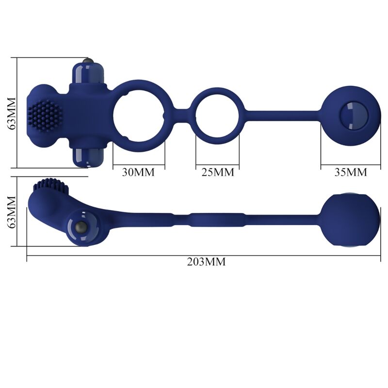 Pretty Loveremington Double Vibrating Ring With Plug Blue | Niks.fi verkkokauppa