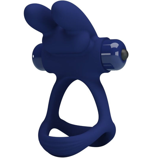 Pretty Lovefrancisco Double Vibrating Ring Rabbit Blue | Niks.fi verkkokauppa