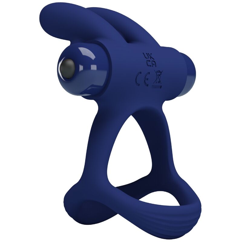 Pretty Lovefrancisco Double Vibrating Ring Rabbit Blue | Niks.fi verkkokauppa