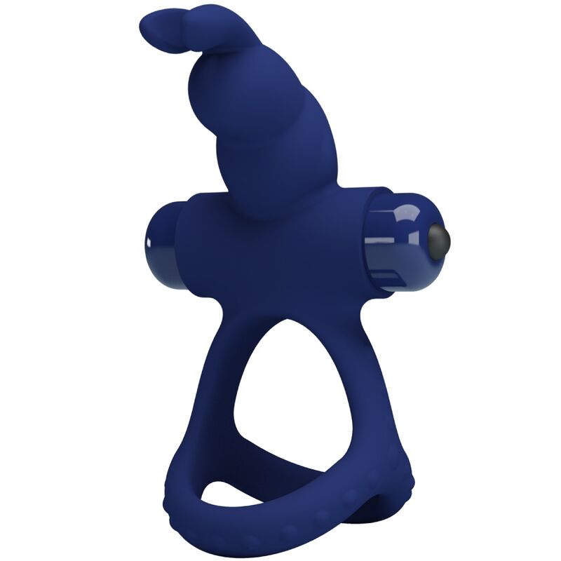 Pretty Loveluchito Double Vibrating Ring Rabbit Blue | Niks.fi verkkokauppa