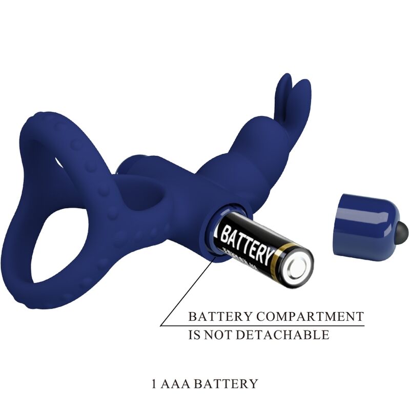 Pretty Loveluchito Double Vibrating Ring Rabbit Blue | Niks.fi verkkokauppa