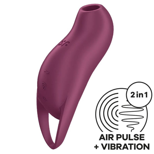 Satisfyerpocket Pro 1 Clitoris Stimulator Garnet | Niks.fi verkkokauppa