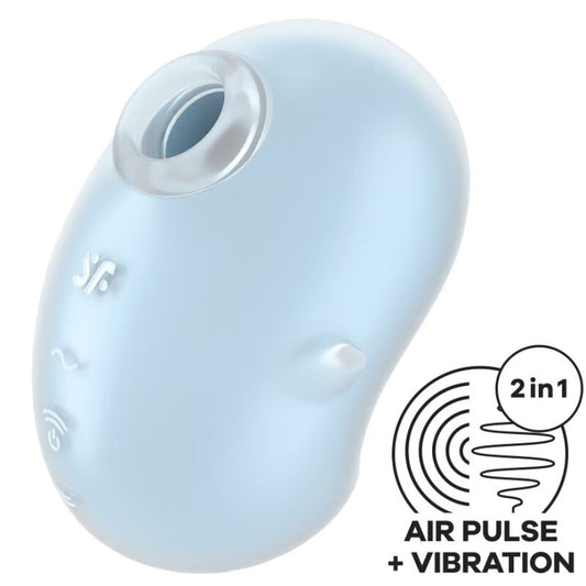 Satisfyercutie Ghost Lay-On Vibrator Light Blue | Niks.fi verkkokauppa