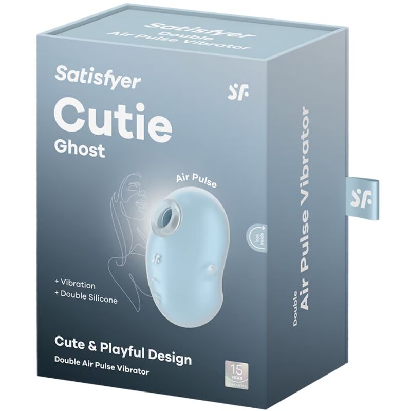 Satisfyercutie Ghost Lay-On Vibrator Light Blue | Niks.fi verkkokauppa