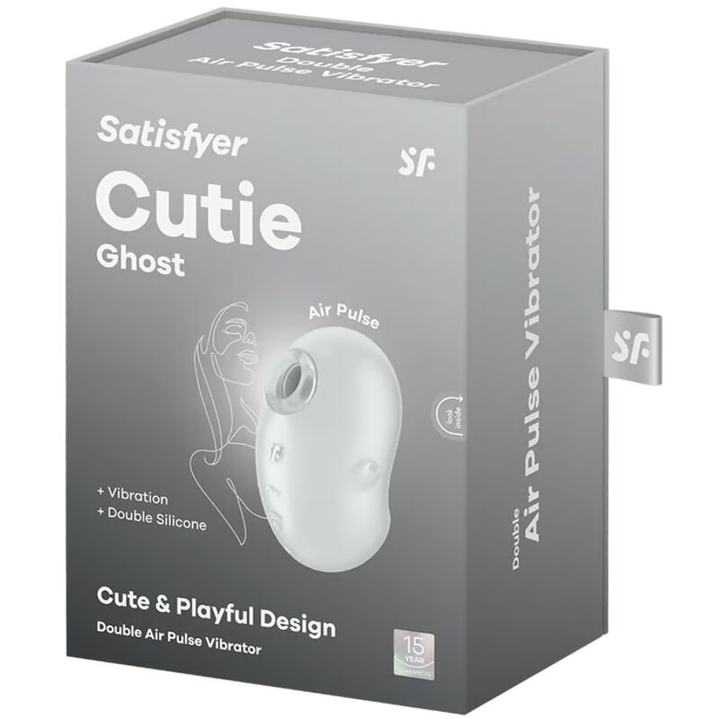Satisfyercutie Ghost Lay-On Vibrator White | Niks.fi verkkokauppa