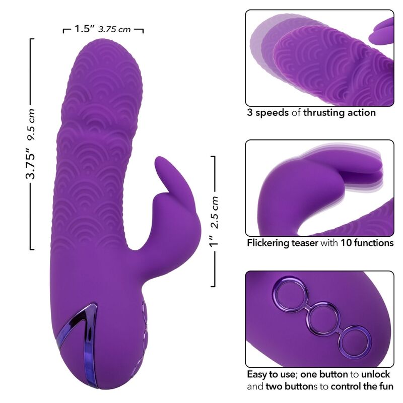 Manhattan Beach Marvel Vibrator Rabbit Purple By California Dreaming | Niks.fi verkkokauppa