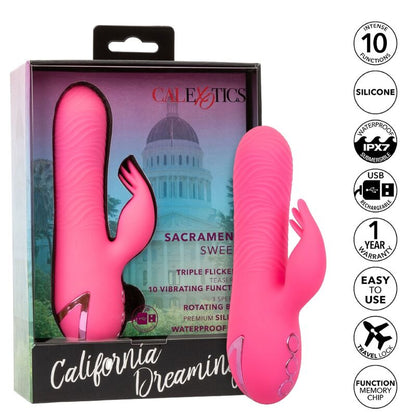 Sacramento Sweetie Vibrator Rabbit Pink By California Dreaming | Niks.fi verkkokauppa