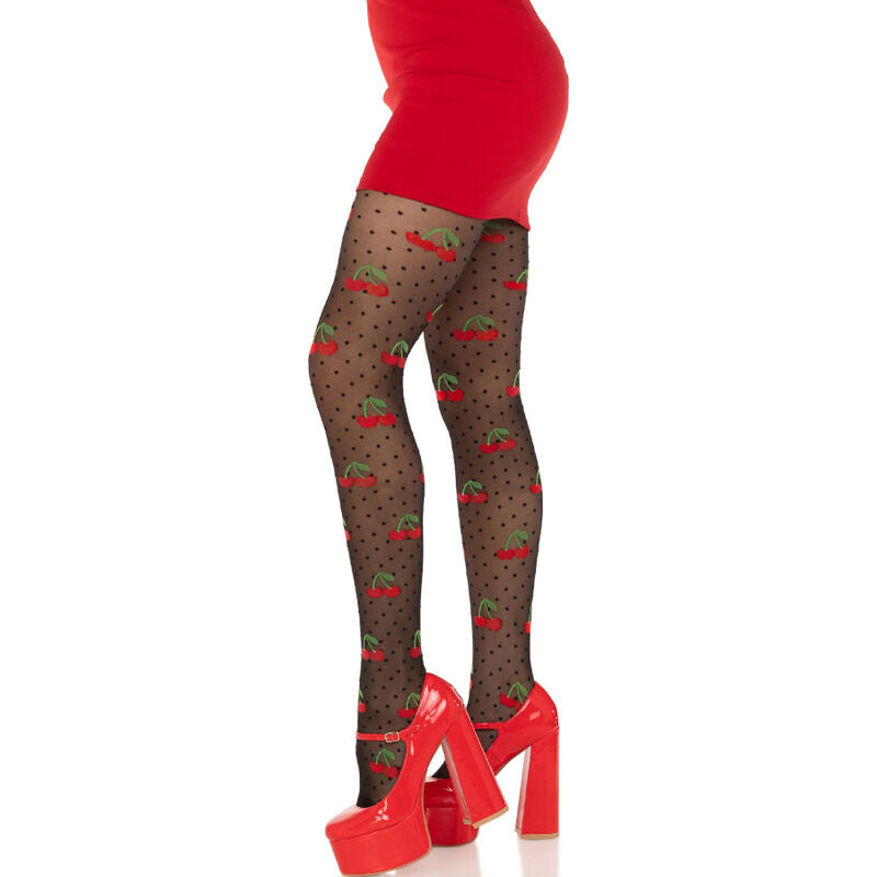 Leg Avenueblack Cherry Moles Stockings | Niks.fi verkkokauppa
