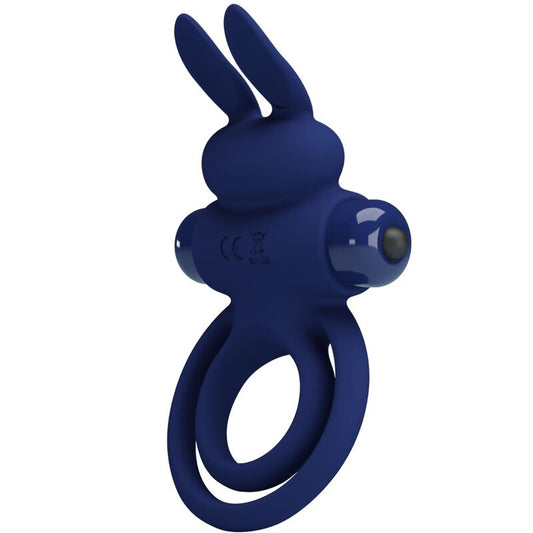 Pretty Lovedarey Double Vibrating Ring Rabbit Blue | Niks.fi verkkokauppa