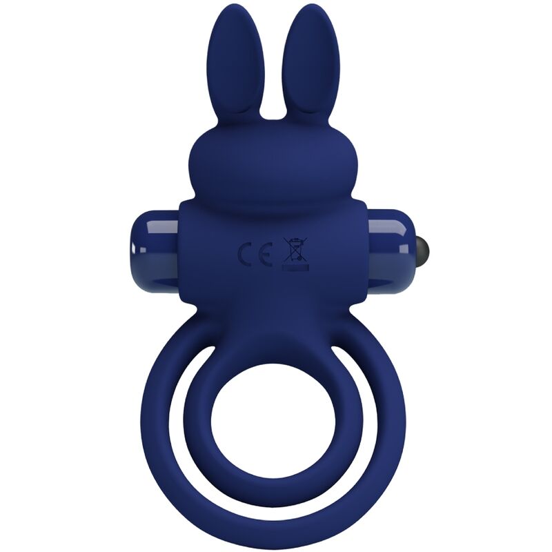 Pretty Lovedarey Double Vibrating Ring Rabbit Blue | Niks.fi verkkokauppa