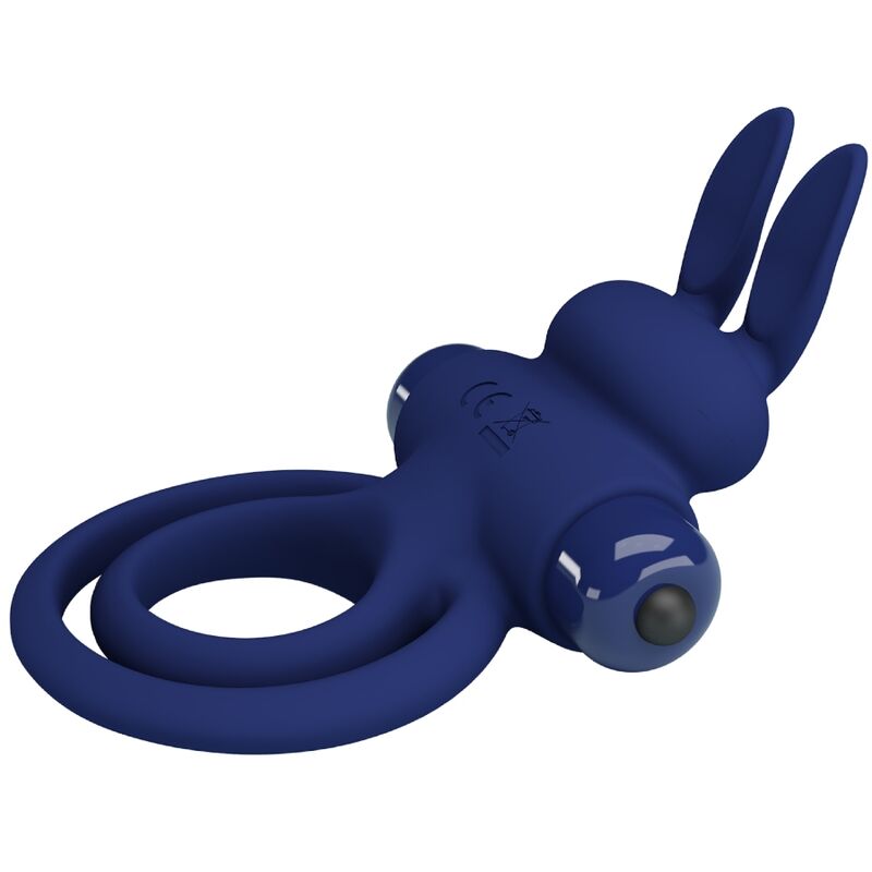 Pretty Lovedarey Double Vibrating Ring Rabbit Blue | Niks.fi verkkokauppa