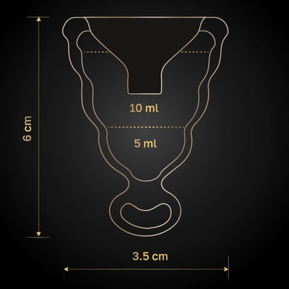 Gcup Black Menstrual Cup | Niks.fi verkkokauppa