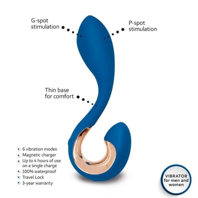 Gpop 2 G And P Point Vibrator Indigo Blue | Niks.fi verkkokauppa