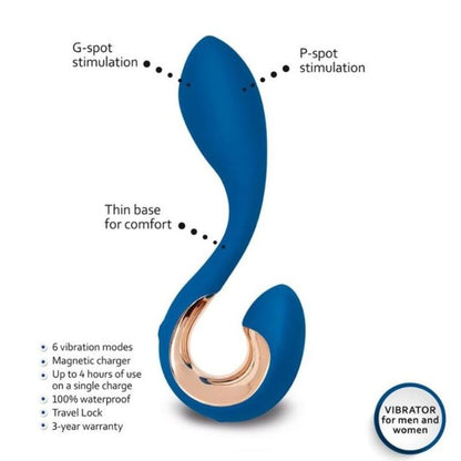 Gpop 2 G And P Point Vibrator Indigo Blue | Niks.fi verkkokauppa
