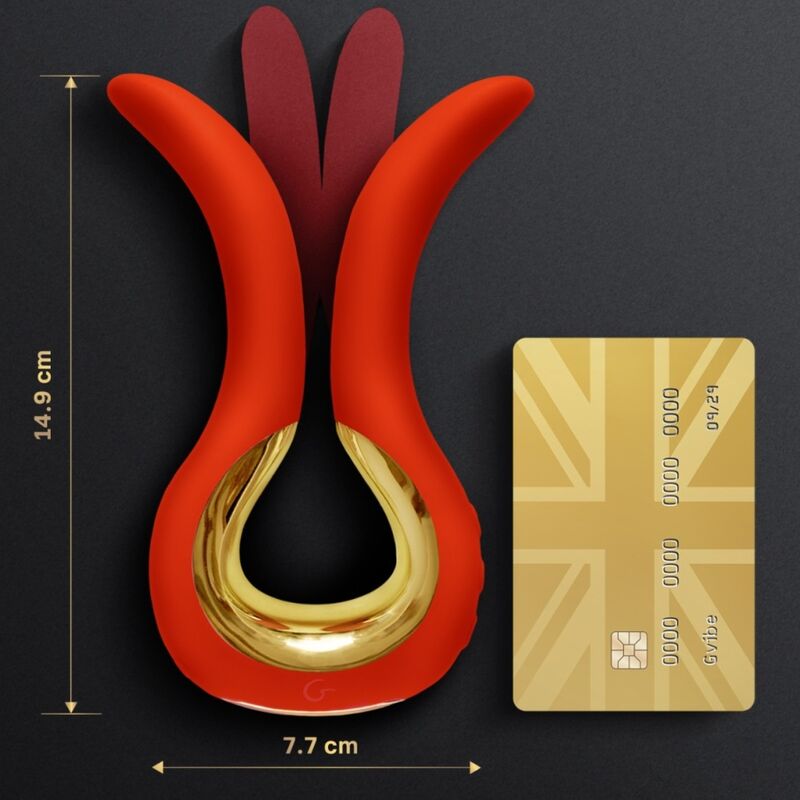 Gvibe Maxi Vibrator With Two Flexible Tips Coral | Niks.fi verkkokauppa
