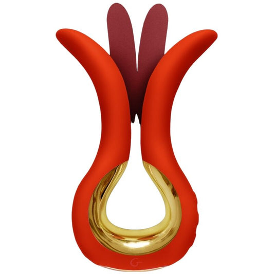 Gvibe Maxi Vibrator With Two Flexible Tips Coral | Niks.fi verkkokauppa