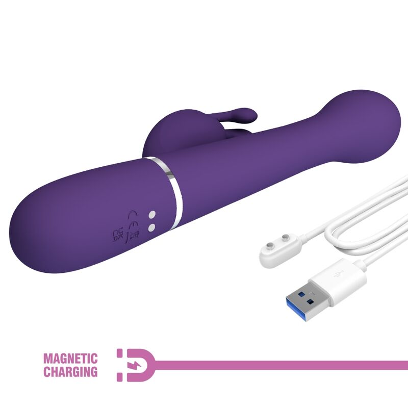 Pretty Lovedejon Rabbit Vibrator 3 In 1 Multifunction Purple | Niks.fi verkkokauppa