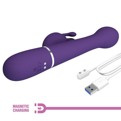 Pretty Lovedejon Rabbit Vibrator 3 In 1 Multifunction Purple | Niks.fi verkkokauppa