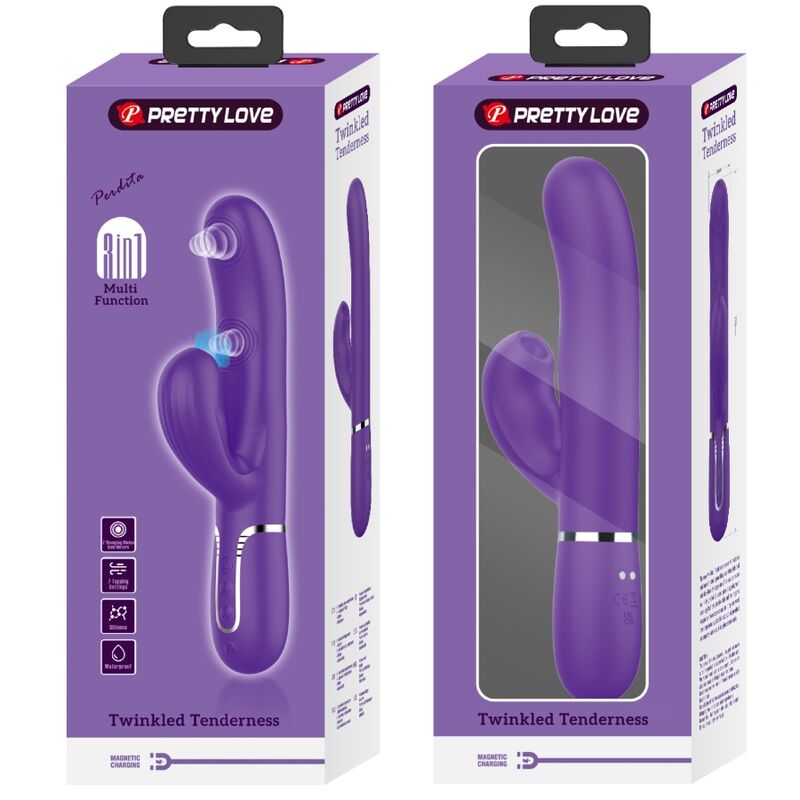 Pretty Loveperlita G-Spot Vibrator 3 In 1 Multifunction Purple | Niks.fi verkkokauppa