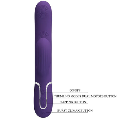 Pretty Loveperlita G-Spot Vibrator 3 In 1 Multifunction Purple | Niks.fi verkkokauppa