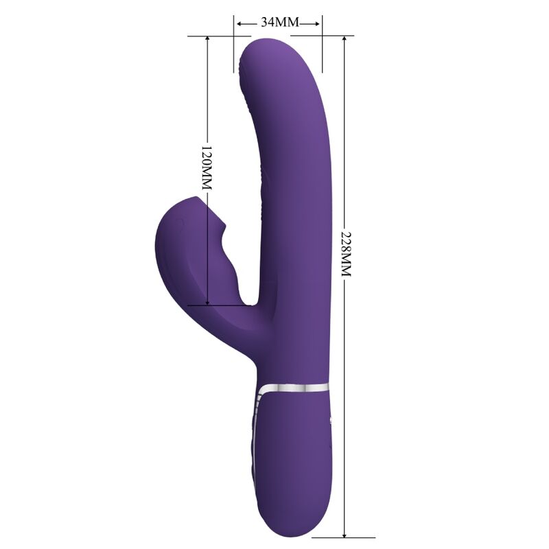 Pretty Loveperlita G-Spot Vibrator 3 In 1 Multifunction Purple | Niks.fi verkkokauppa