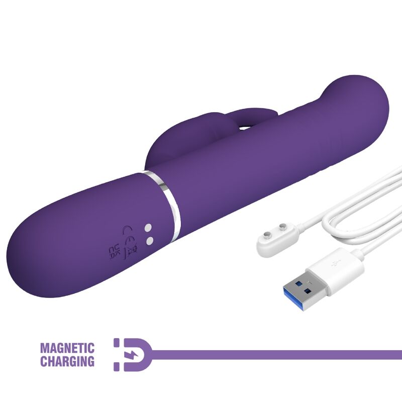 Pretty Lovecoale Rabbit Vibrator 4 In 1 Purple | Niks.fi verkkokauppa