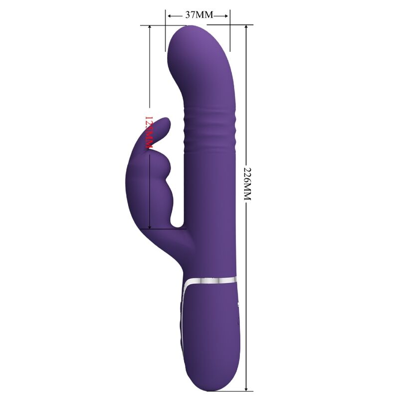 Pretty Lovecoale Rabbit Vibrator 4 In 1 Purple | Niks.fi verkkokauppa