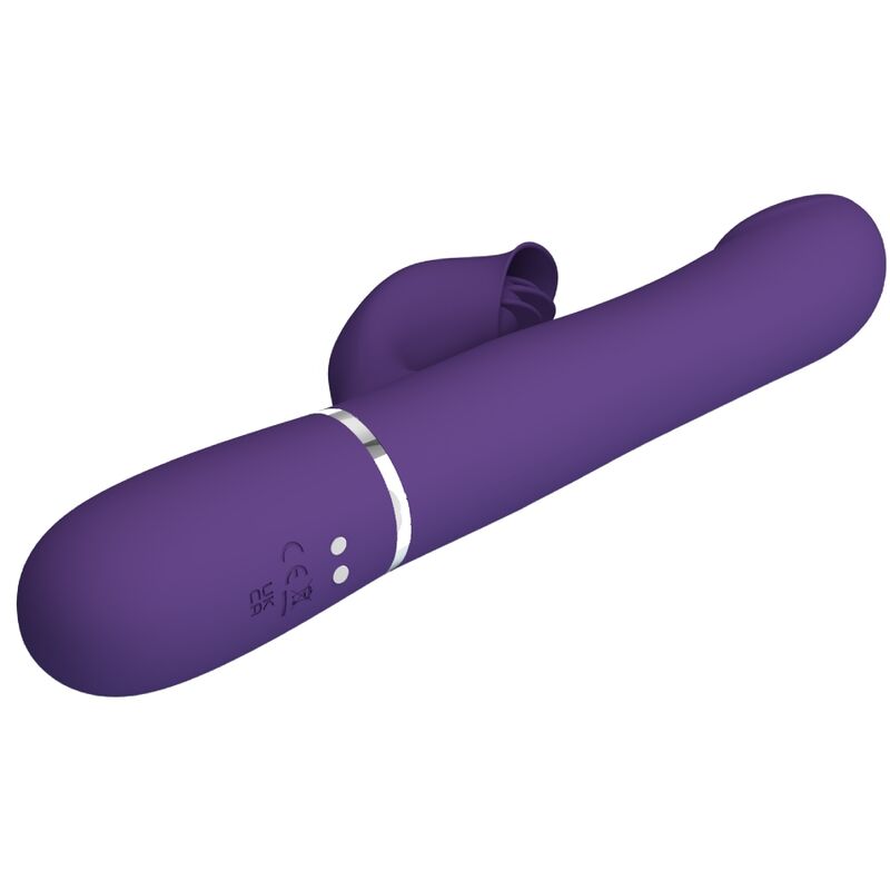 Pretty Lovezalin Rabbit Vibrator Pearls 4 In 1 Purple | Niks.fi verkkokauppa