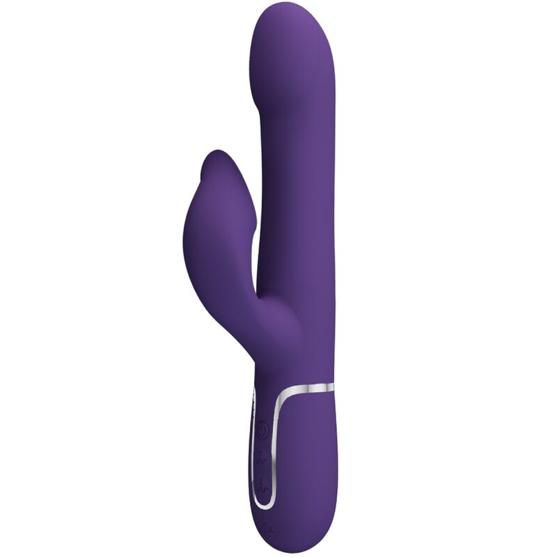 Pretty Lovezalin Rabbit Vibrator Pearls 4 In 1 Purple | Niks.fi verkkokauppa