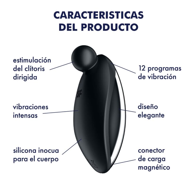 Satisfyerspot On 2 Lay-On Vibrator Black | Niks.fi verkkokauppa