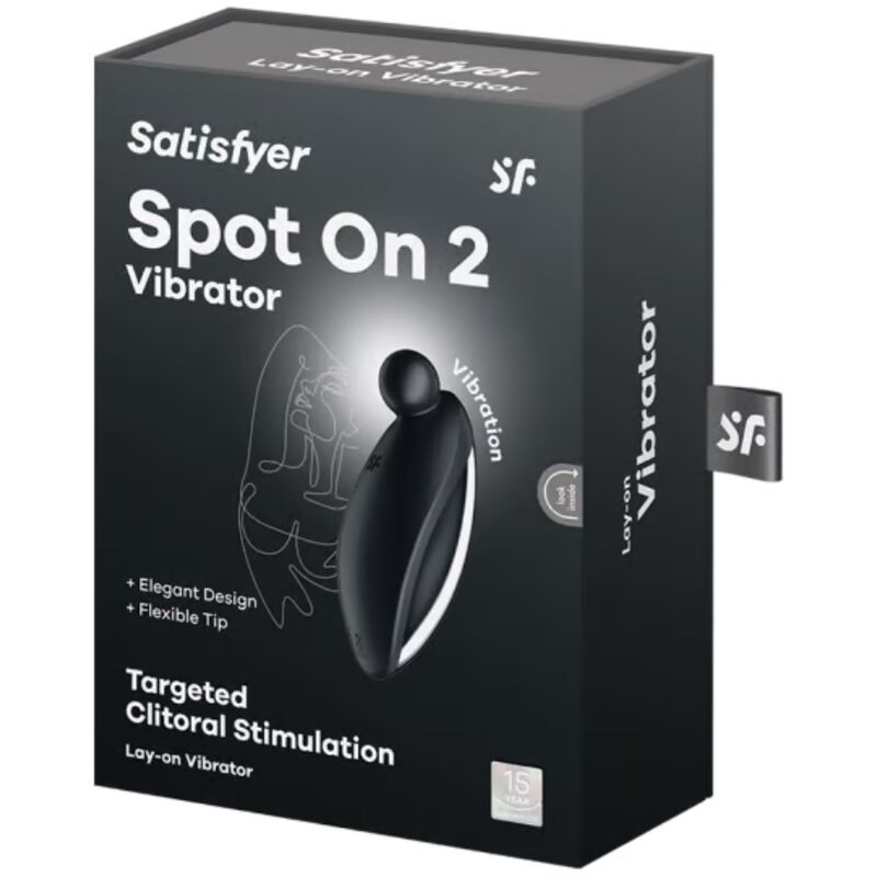 Satisfyerspot On 2 Lay-On Vibrator Black | Niks.fi verkkokauppa