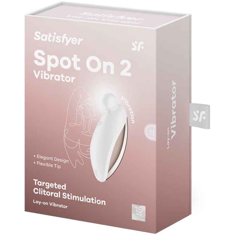 Satisfyerspot On 2 Lay-On Vibrator White | Niks.fi verkkokauppa