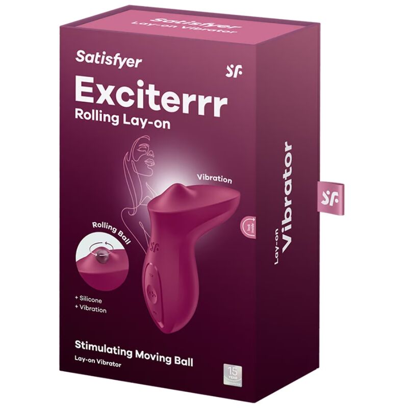 Satisfyerexciterrr Lay-On Clitoris Berry Vibrator | Niks.fi verkkokauppa