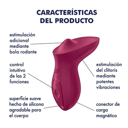 Satisfyerexciterrr Lay-On Clitoris Berry Vibrator | Niks.fi verkkokauppa