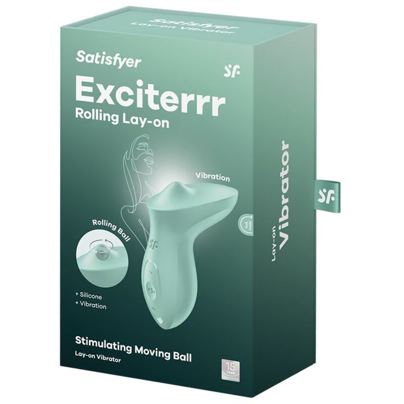 Satisfyerexciterrr Lay-On Clitoris Mint Vibrator | Niks.fi verkkokauppa